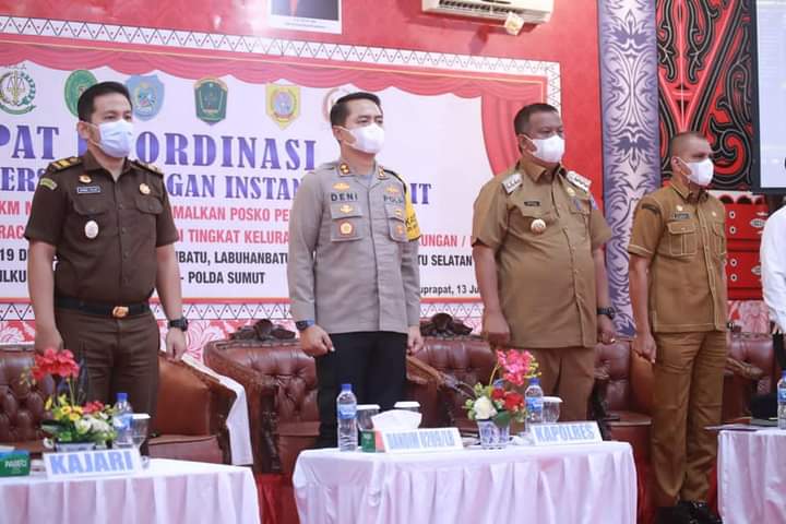 Pj Bupati Hadiri Rapat Koordinasi Forkopimda Labuhanbatu 