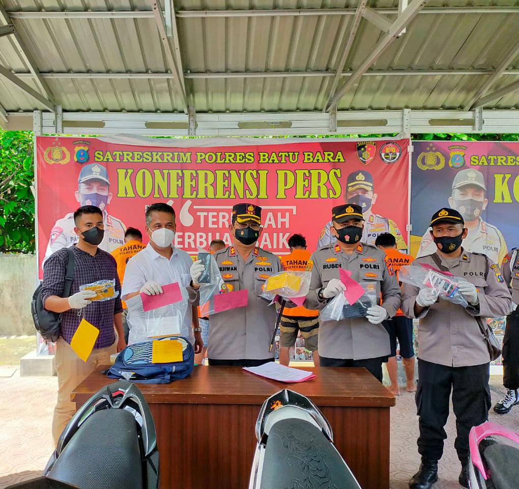 4 Tersangka Jambret Diringkus Satreskrim Polres Batu Bara