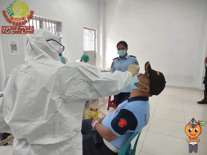Pegawai Rutan Laksanakan Swab Test 3 Orang Dinyatakan Positif