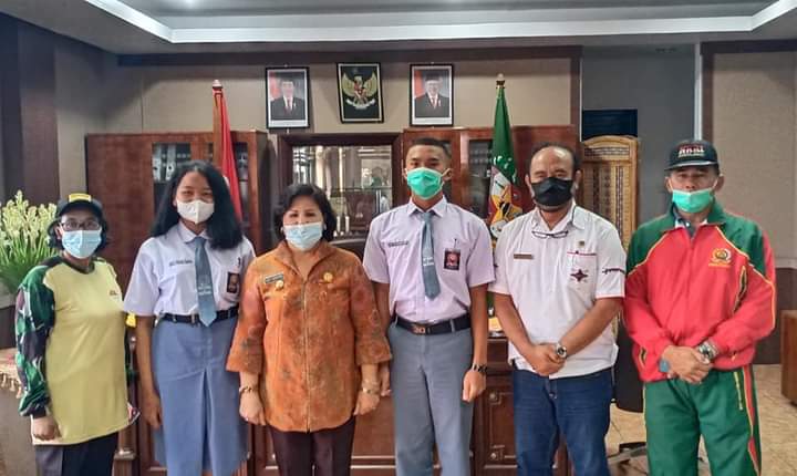 Bupati-Wabup Karo Sambut dan Lepas Siswa SMAN 1 Kabanjahe Lolos Seleksi Paskibraka