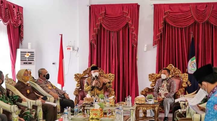 Gubernur Rohidin Rapat Bersama Bupati Seluma dan Forkopimda