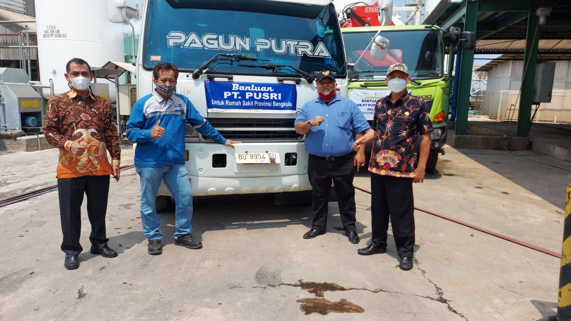 Terima 2 Ton Oksigen Cair Gubernur Rohidin Gerak Cepat Jamin Ketersediaan