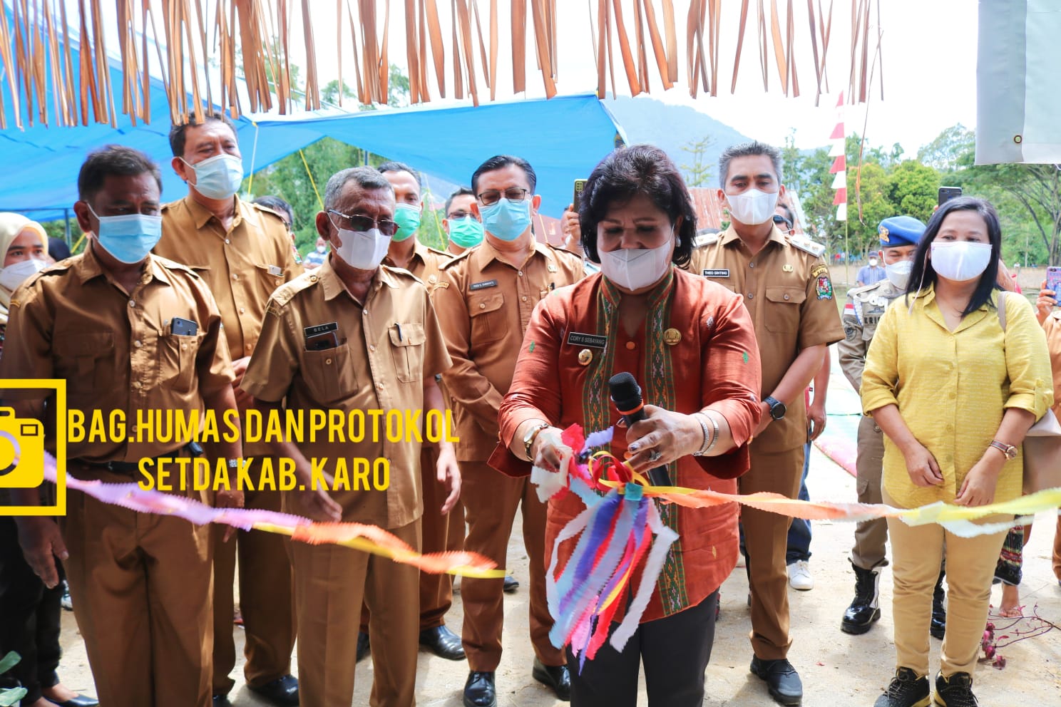 Bupati dan Wakil Bupati Karo Resmikan SMPN 2 Laubaleng