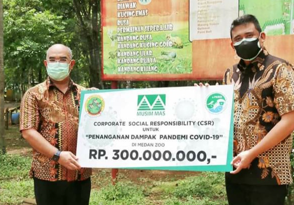 Walikota Medan Salurkan Bantuan CSR PT Musim Mas ke Kebun Binatang