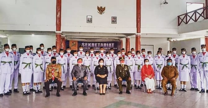 Bupati Karo Kukuhkan 65  Paskibraka