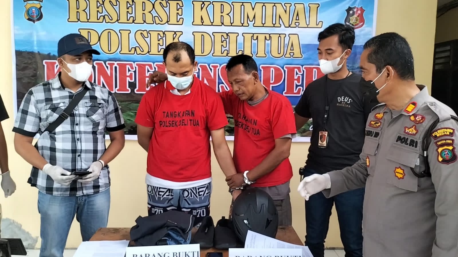 Polsek Delitua Ringkus Pelaku Pencurian Spesialis Pecah Kaca Mobil