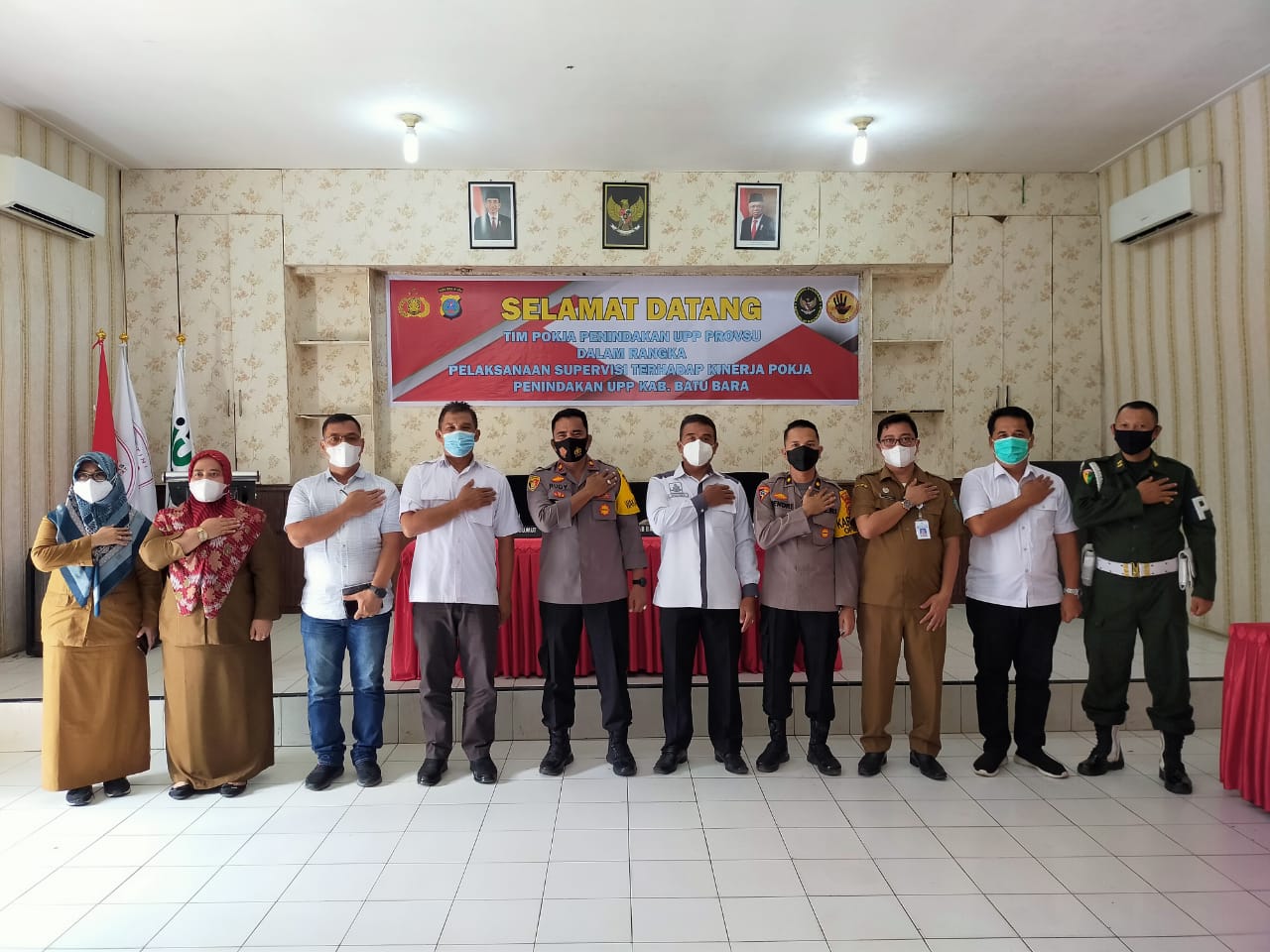 Polres Batu Bara Sambut Tim Pokja Penindakan UPP Provsu