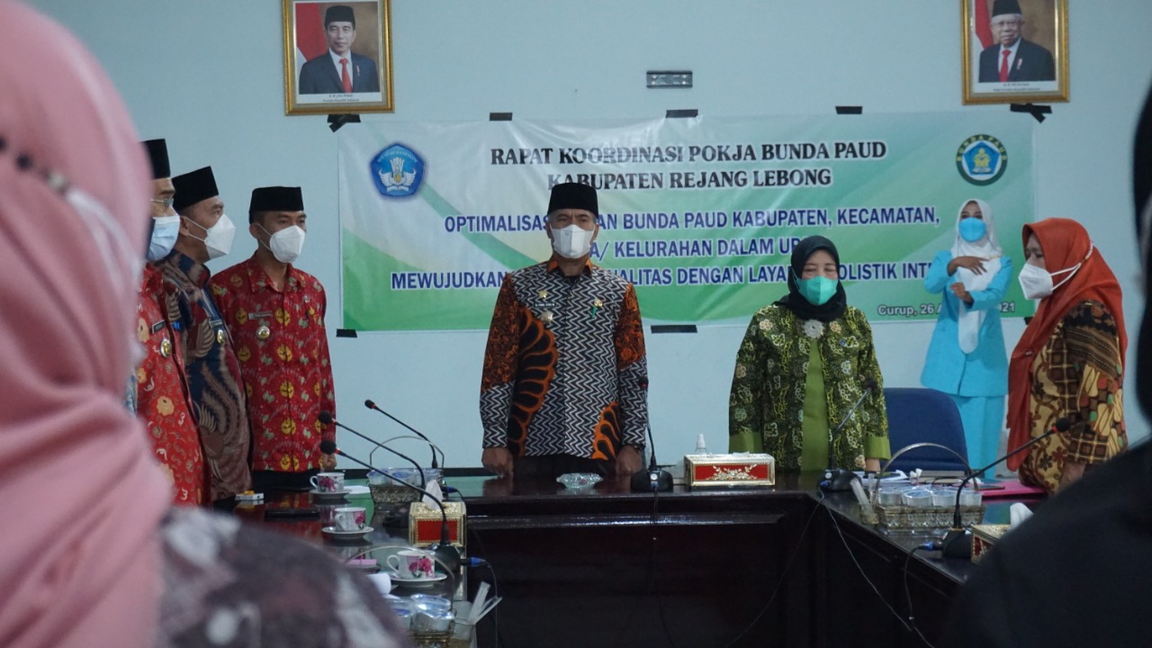 Bupati Syamsul Buka Rakor Pokja Bunda PAUD Kabupaten Rejang Lebong