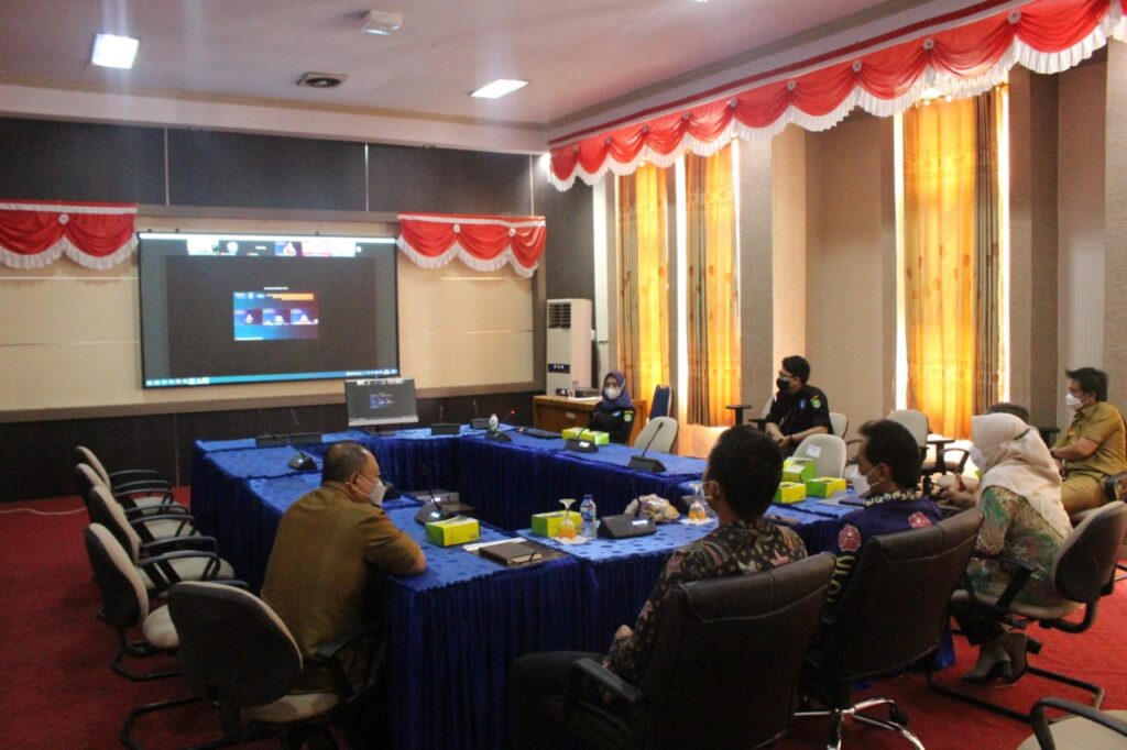 Pemerintah Kabupaten Bengkulu Ttengah Ikuti Launcing Sinergitas PEengelolaan Bersama Monitoring For Prevention (MCP)