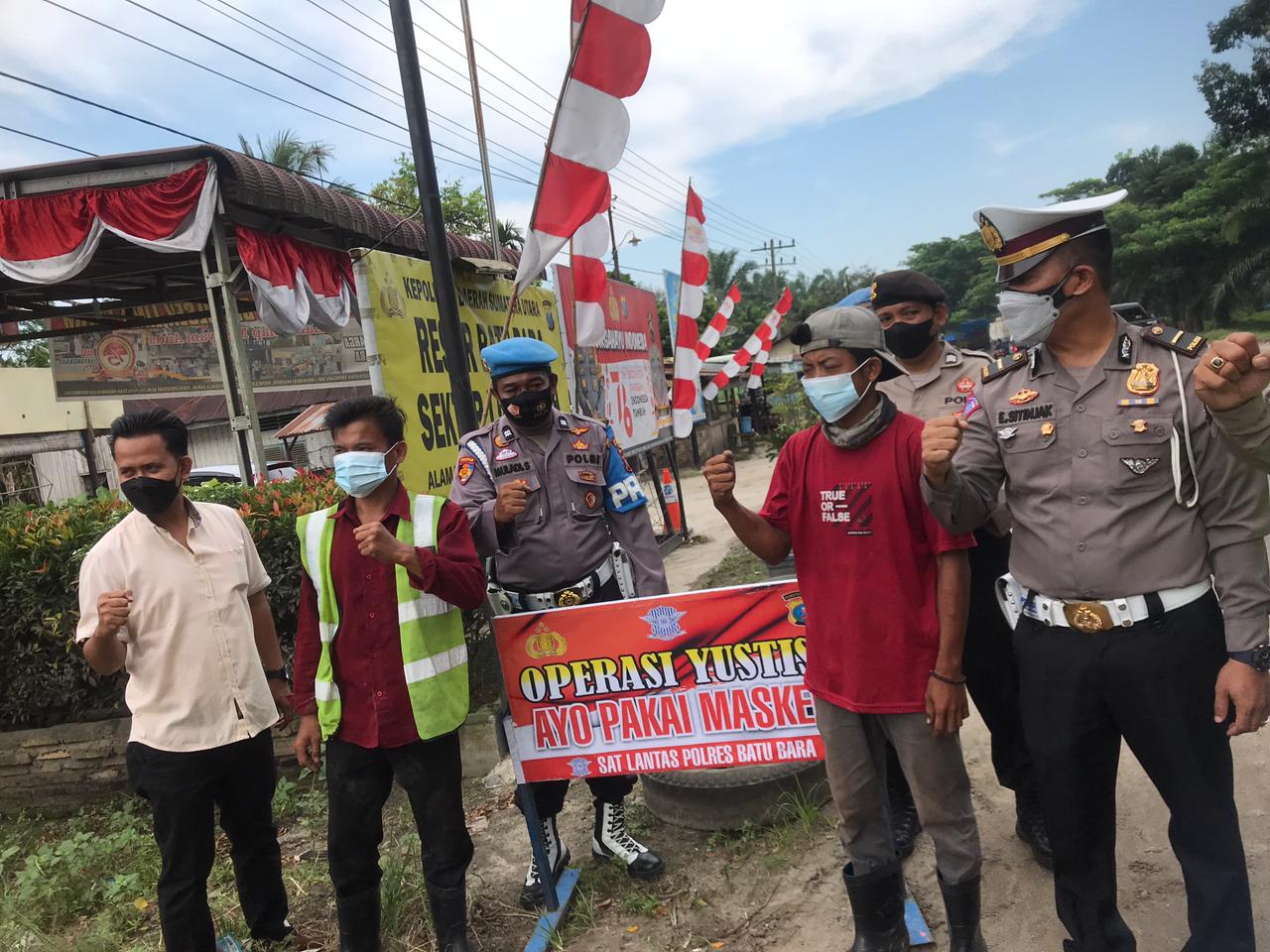 Polres Batu Bara Giat Operasi Yustisi Pencegahan Penyebaran Covid 19