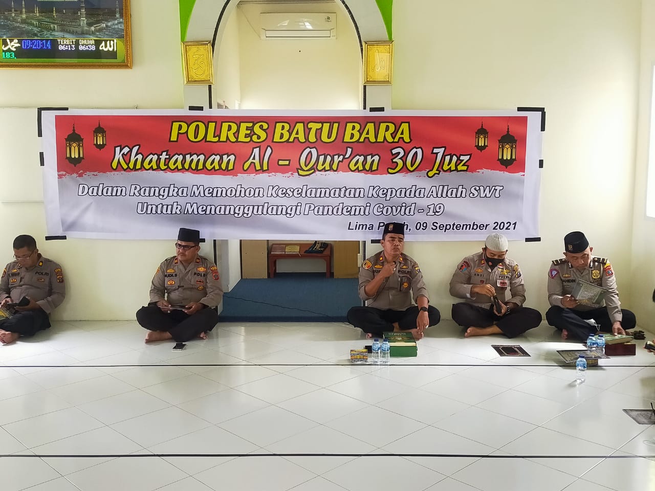 Polres Batu Bara Giat Khatam Al-Qur'an Demi Keselamatan dari Wabah Covid-19