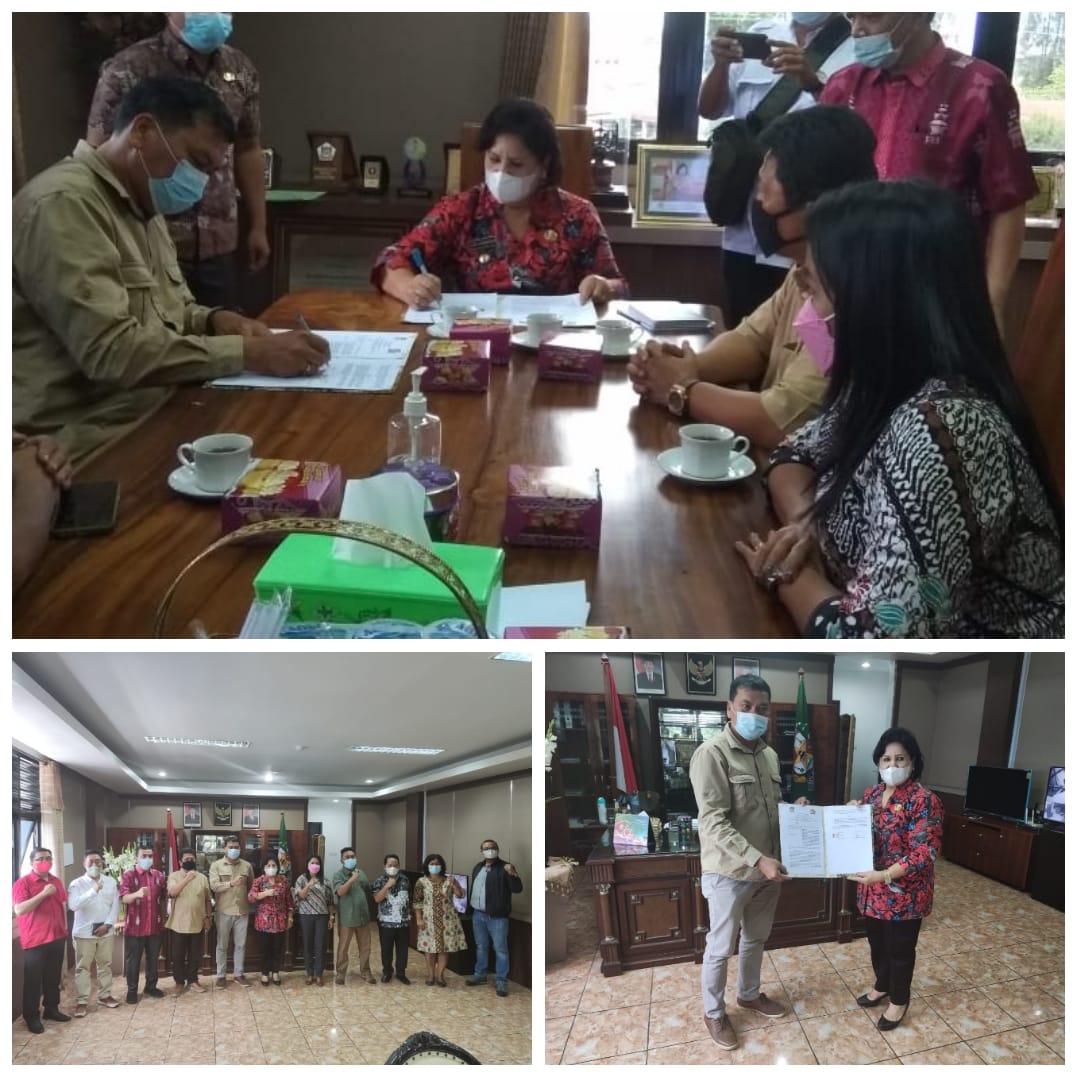 Bupati dan KPUD Karo Tandatangani MoU Terkait Data Kependudukan