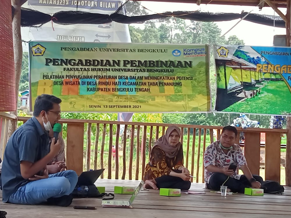 Dosen Muda UNIB Dorong Peningkatan Potensi Wisata Desa Wisata Melaui Perdes 