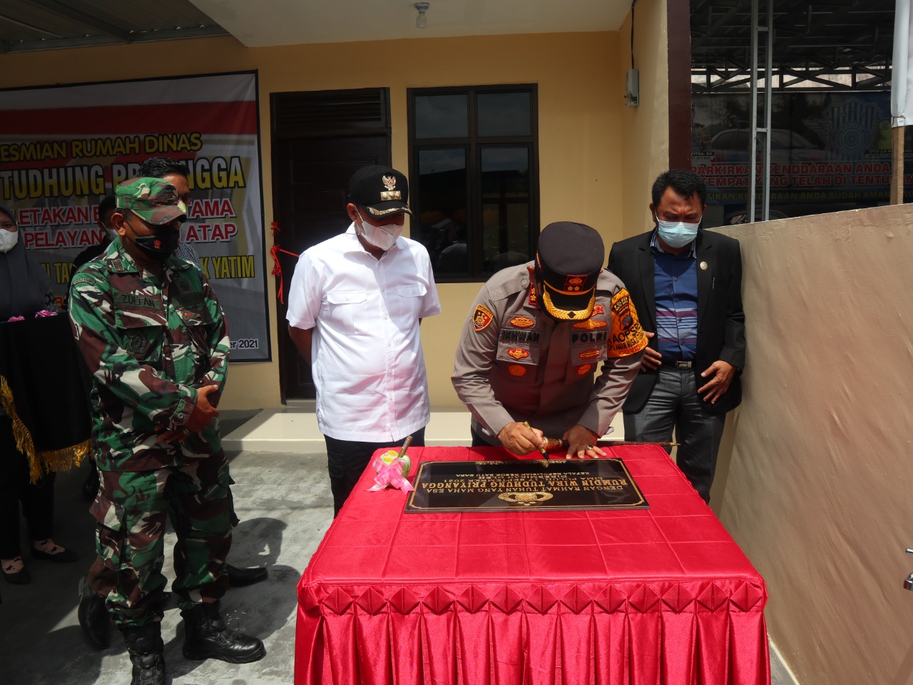 Bupati dan Kapolres Batu Bara Resmikan Rumdis Wira Tudhung Priyangga