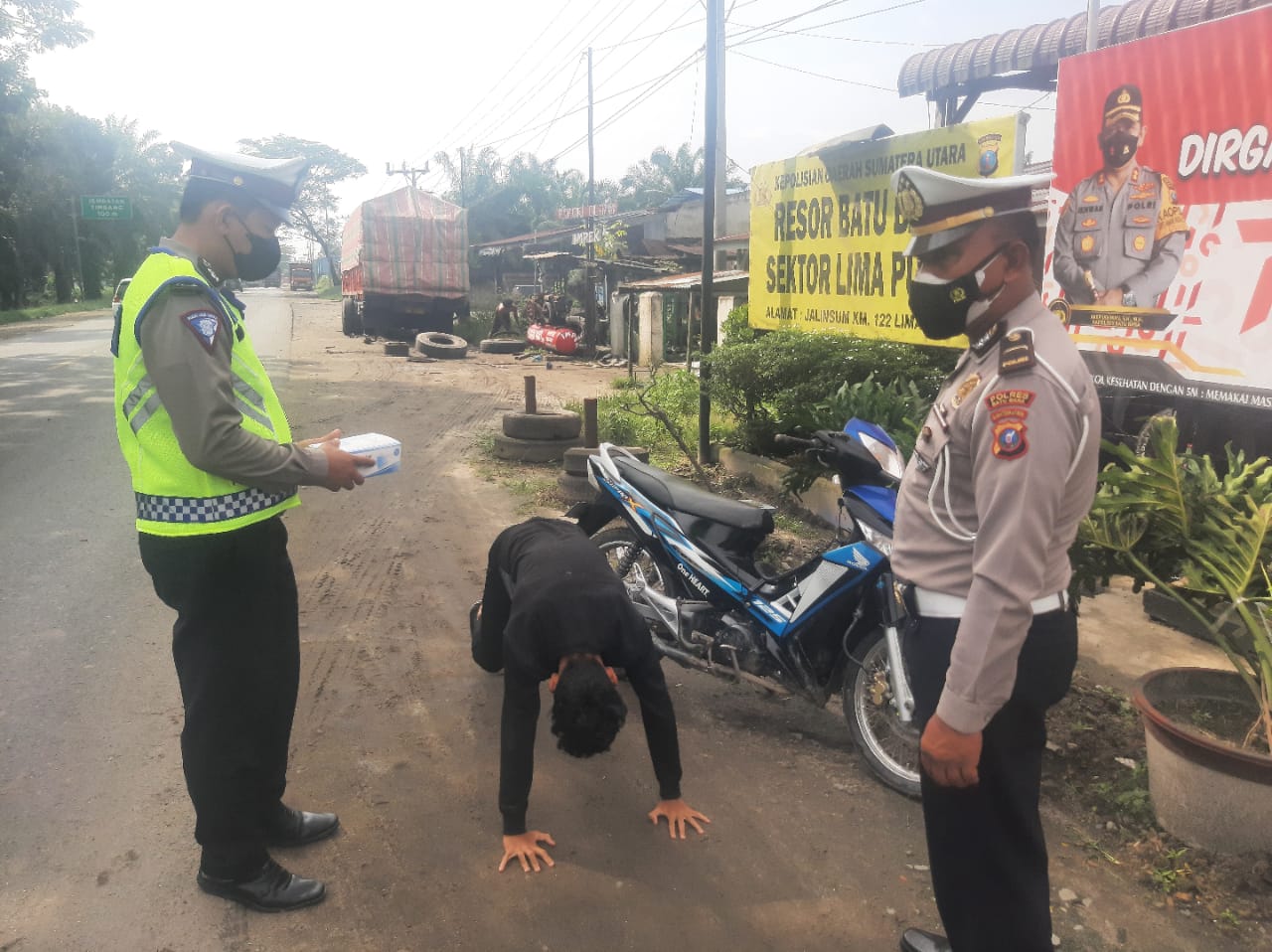 Polres Batu Bara Kembali Laksanakan Ops Yustisi Pelanggar Prokes