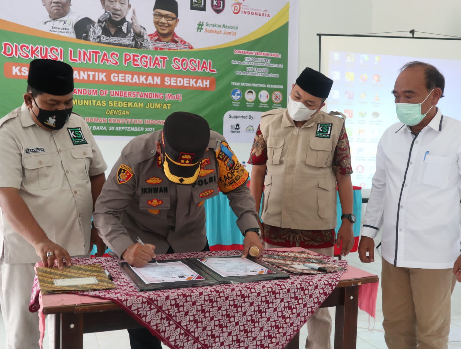 Diskusi Lintas Penggiat Sosial KSJ MoU Bersama Rumah Konstitusi Indonesia