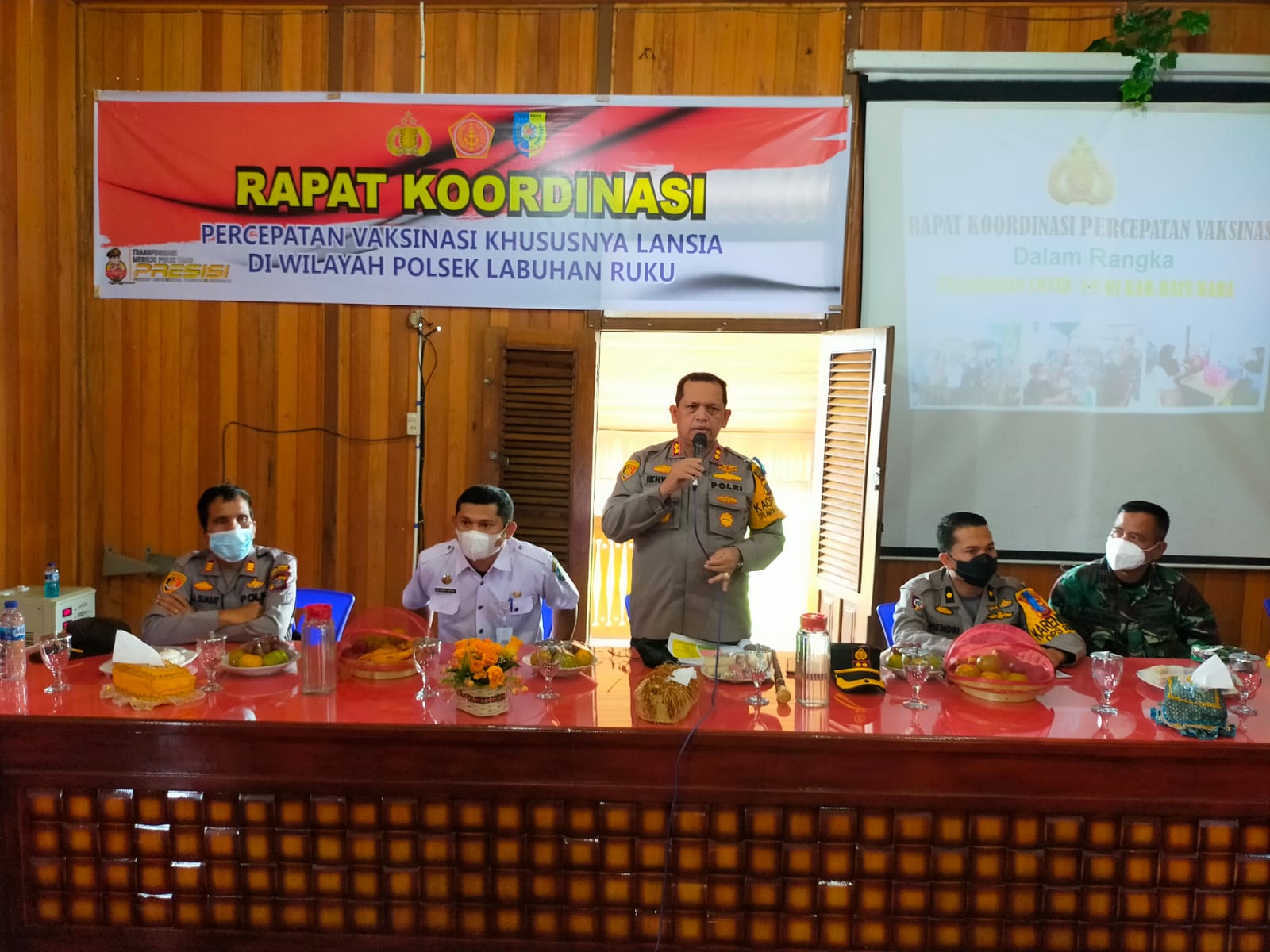 Rakor Percepatan Vaksinasi Kapolres Batubara Inginkan Penurunan Kasus Covid-19