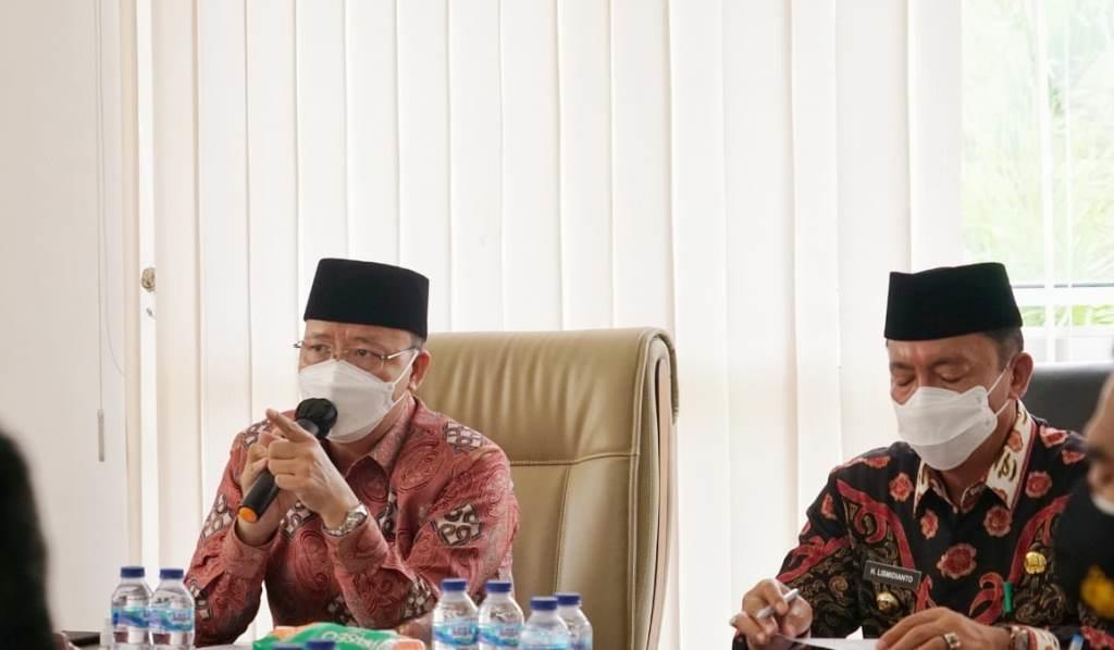 Penanganan Covid-19 Gubernur Rohidin dan Bupati Lismidianto Gelar Rakor