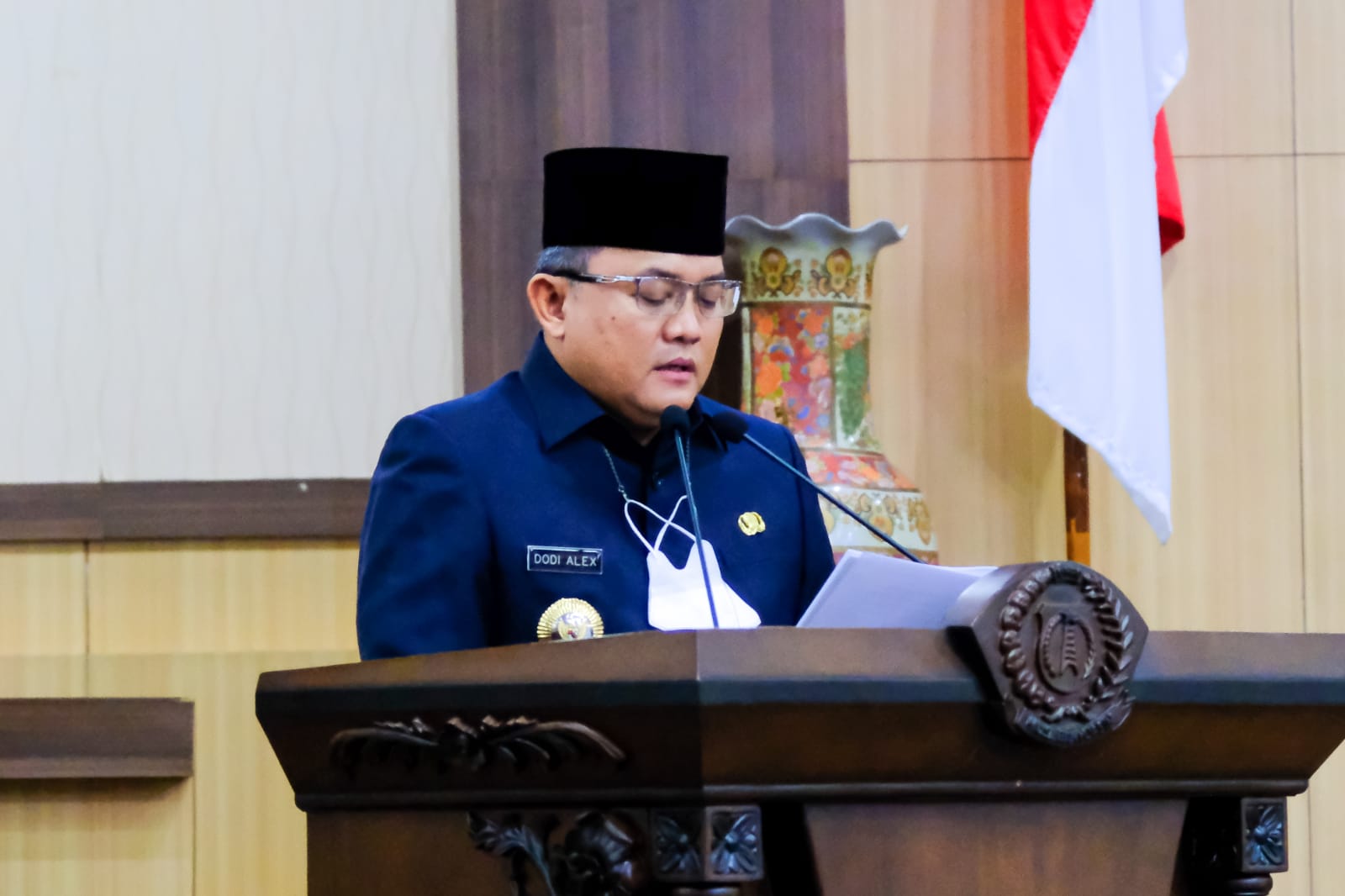 Bupati Dodi Sampaikan Raperda APBD Muba Tahun 2022