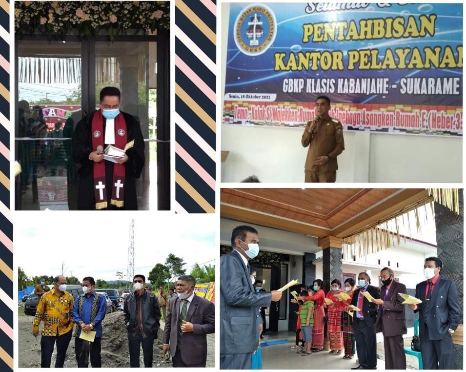 Sekum Moderamen Tahbiskan Kantor Pelayanan GBKP Klasis Kasura