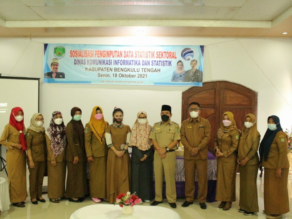 DISKOMFOTIK Bengkulu Tengah Gelar Sosialisasi Penginputan Data Statistik Sektoral
