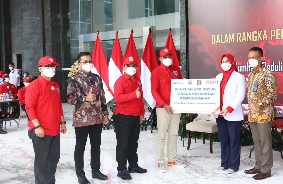 Peringati HDKD 2021 Kemenkumham RI Gelar Baksos