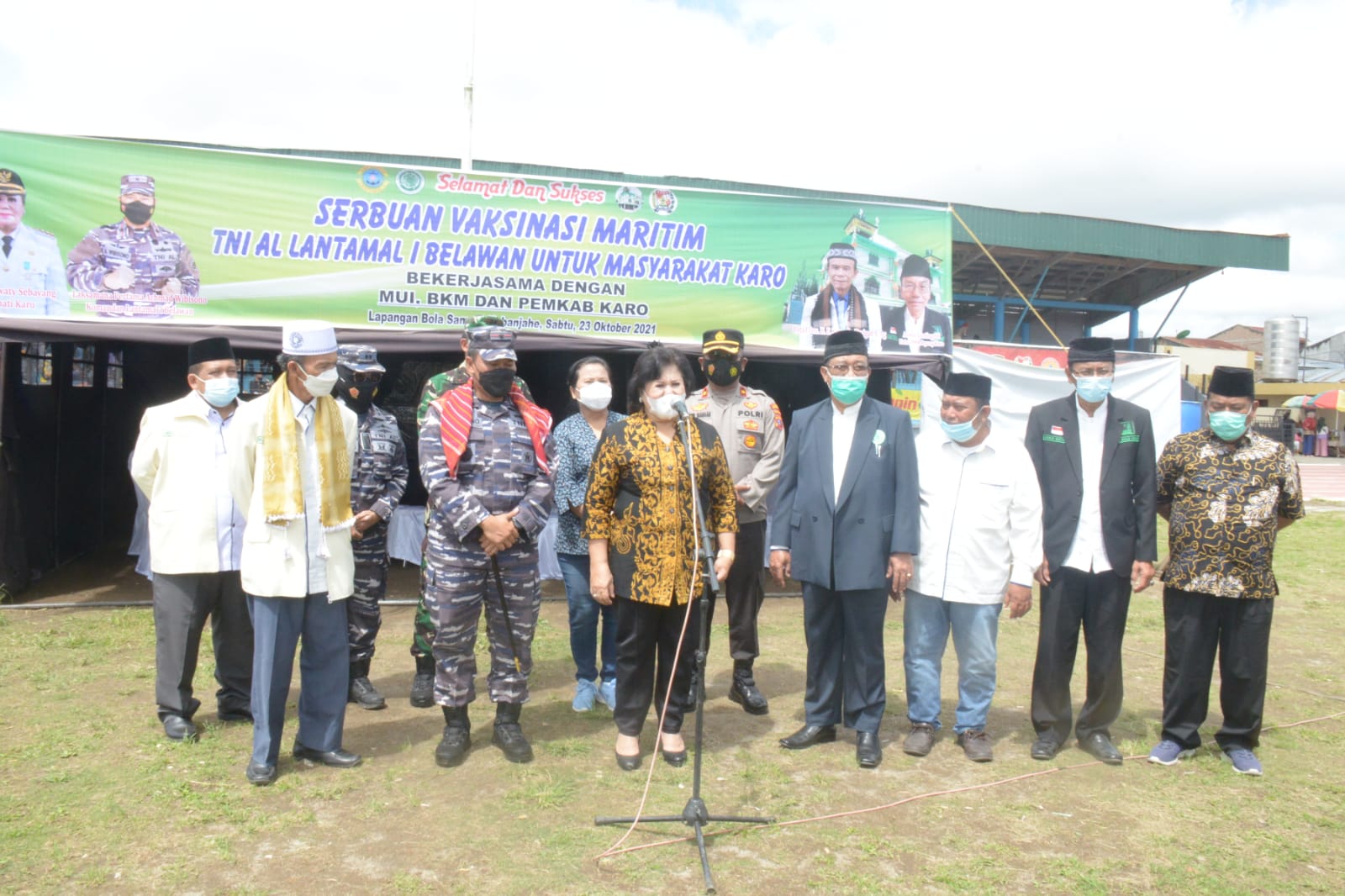 Kerjasama dengan TNI dan MUI Pemkab Karo Gelar Vaksinasi