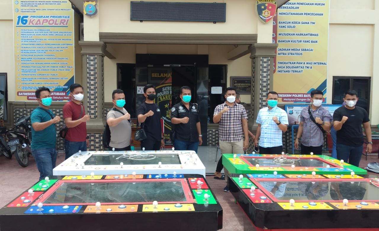 Polres Batubara Berhasil Amankan 4 Unit Mesin Tembak Ikan di Air Putih