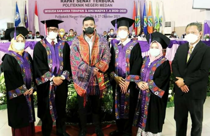 Walikota Medan Hadiri Wisuda Politeknik Negeri Medan