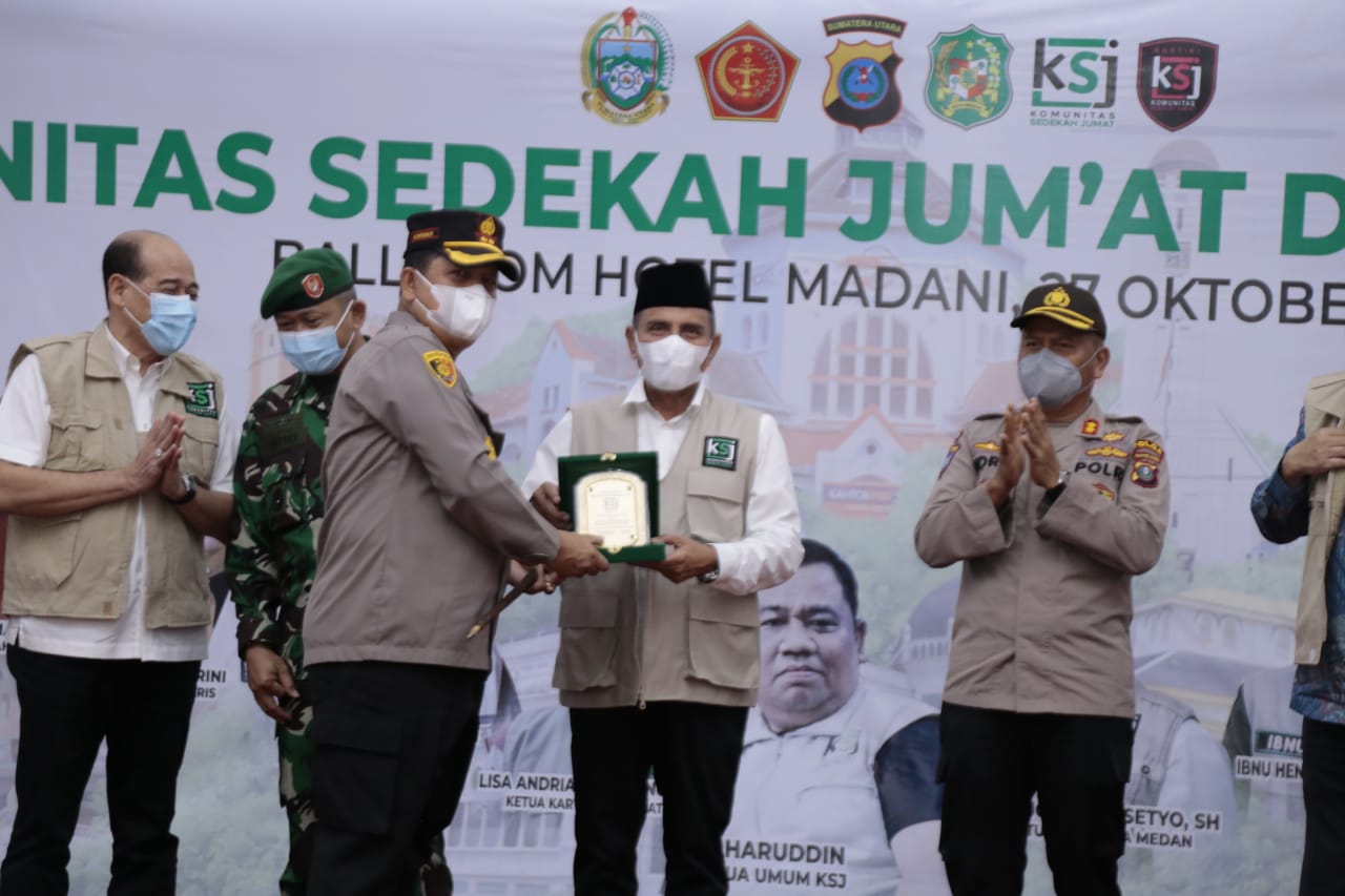 Gubernur Edy dan Kapolres Batu Bara Hadiri Pengukuhan KSJ Kota Medan