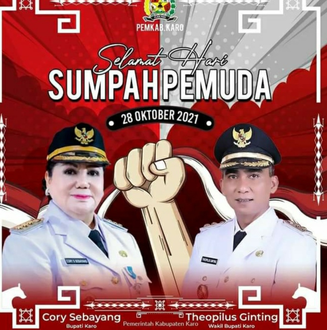 Pemkab Karo Ucapkan Selamat Hari Sumpah Pemuda Ke-93 Tahun