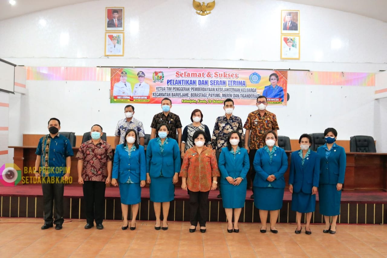 Lantik Ketua PKK Kecamatan Ini Harapan Bupati Karo