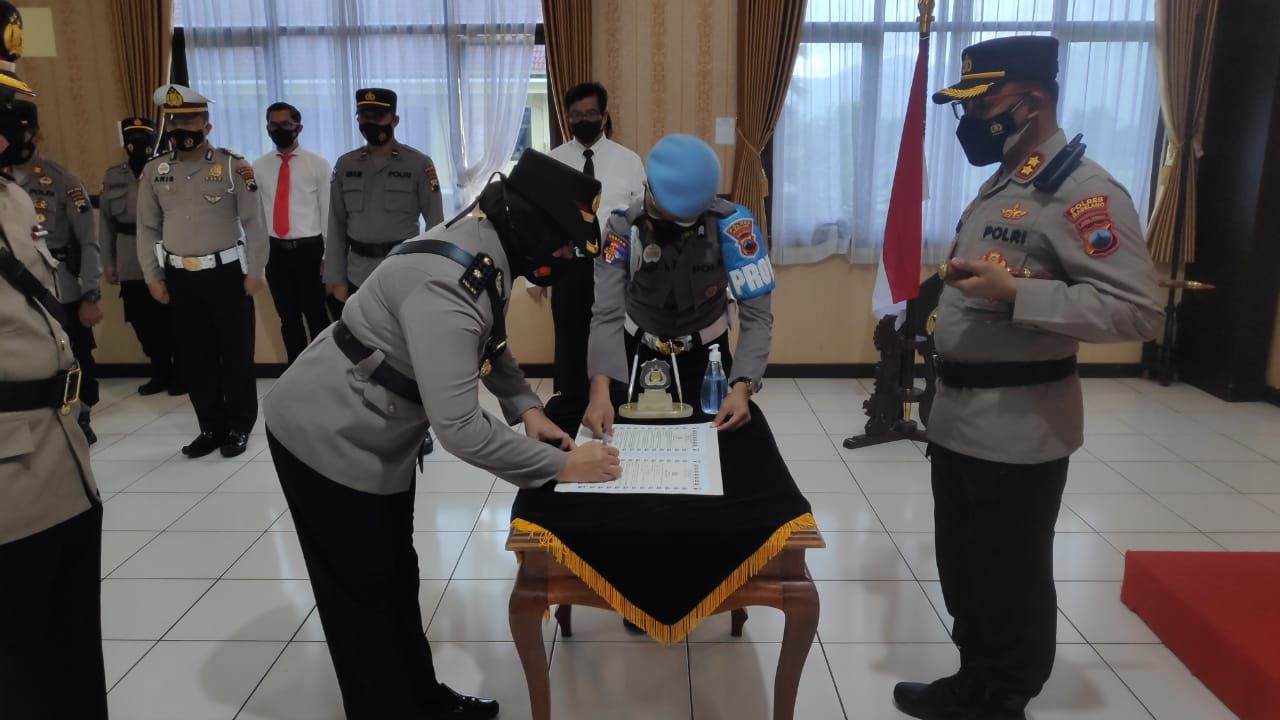 Kapolres Magelang Pimpin Sertijab Kabaglog