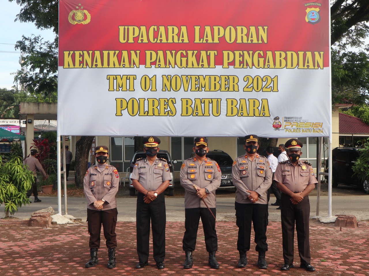 Dua Personil Jajaran Polres Batubara Dapat Kenaikan Pangkat
