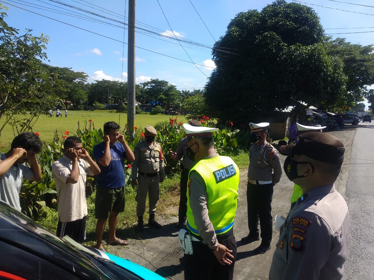 Tekan Penyebaran Covid-19 Polres Batubara Gencar Lakukan Ops Yustisi