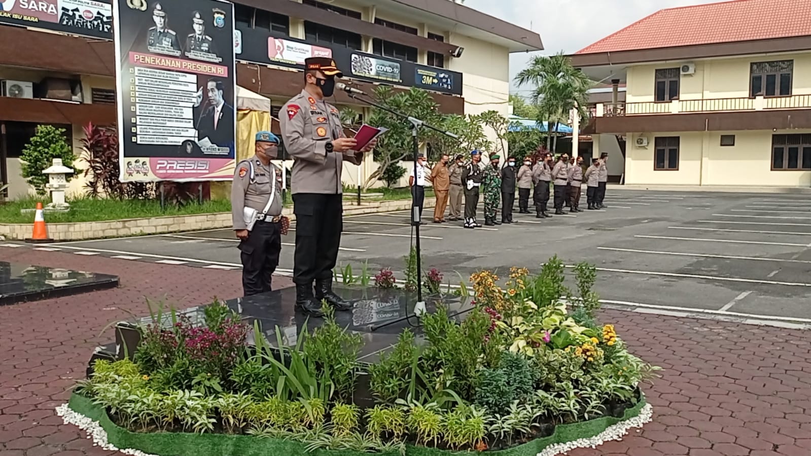 Wakapolrestabes Medan Pimpin Apel Zebra Toba 2021