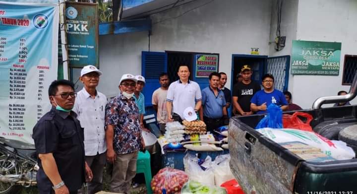 Moderamen GBKP Salurkan Bantuan Kepada Korban Longsor 