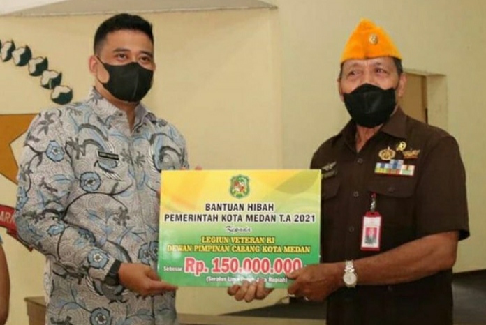 Pemko Medan Berikan Bantuan Dana Hibah Kepada DPC LVRI Medan