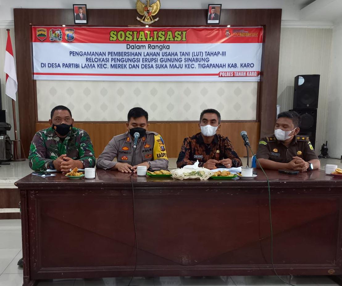 Penyelesaian LUT Relokasi III Desa Portibi Lama Forkopimda Karo Gelar Rakor