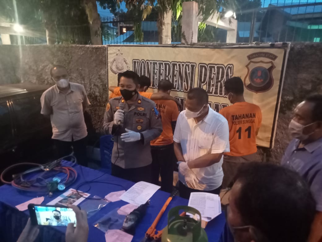 Sindikat Pencurian Mobil Berhasil Diringkus Polsek Medan Sunggal