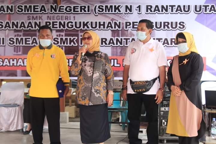 Wabup Labuhanbatu Hadiri Pengukuhan Pengurus Alumni SMEA Negeri 1 Rantau Utara 