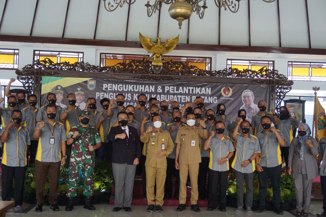 Dandim 0736/Batang Hadiri Pelantikan Pengurus Koni