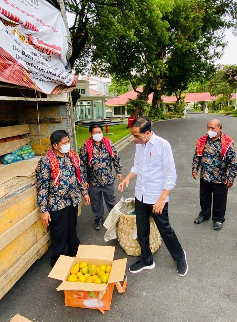 Presiden Jokowi Sambut Perwakilan Warga Liang Melas Datas di Istana Negara