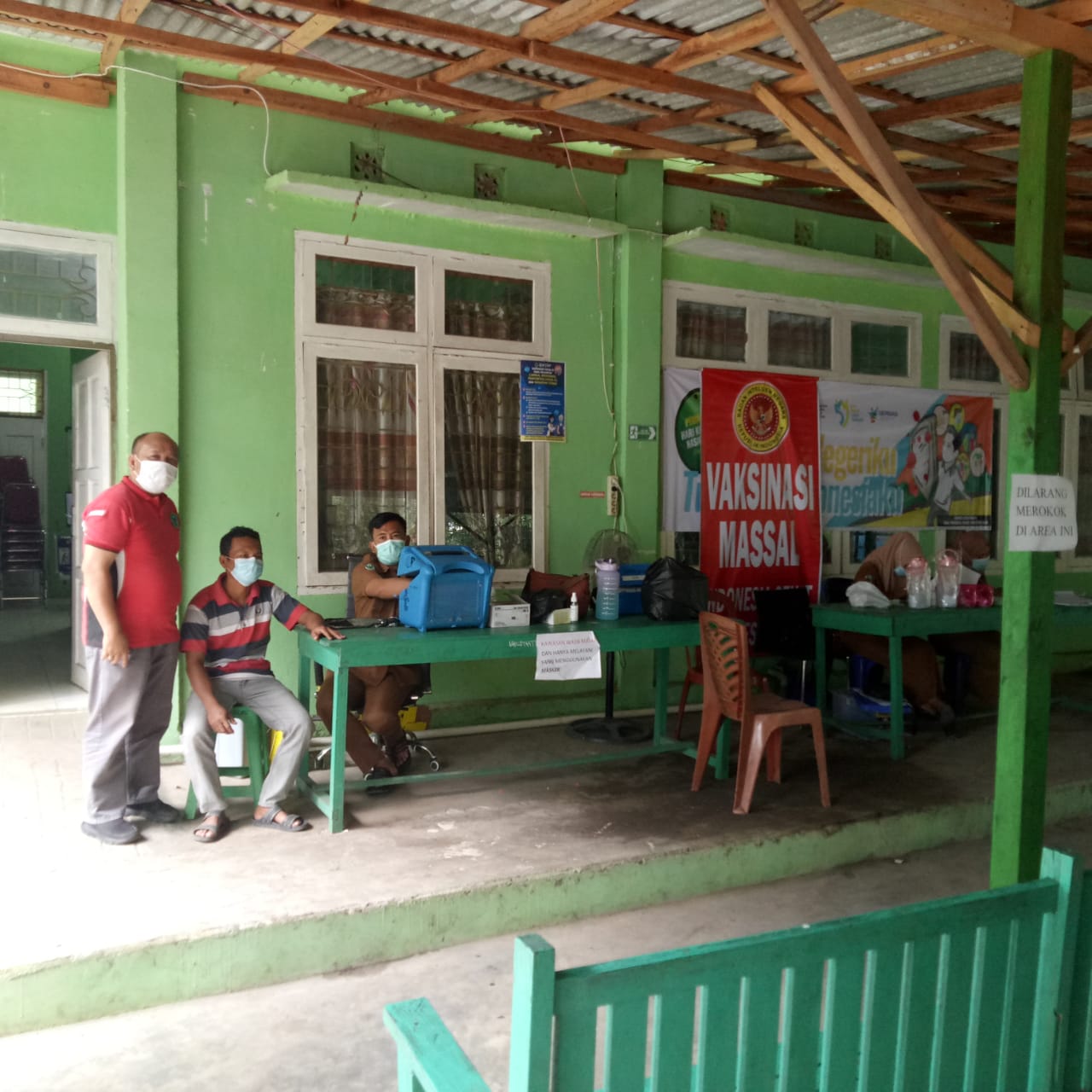 BIN Sumsel Gelar Vaksinasi Massal Di Abab