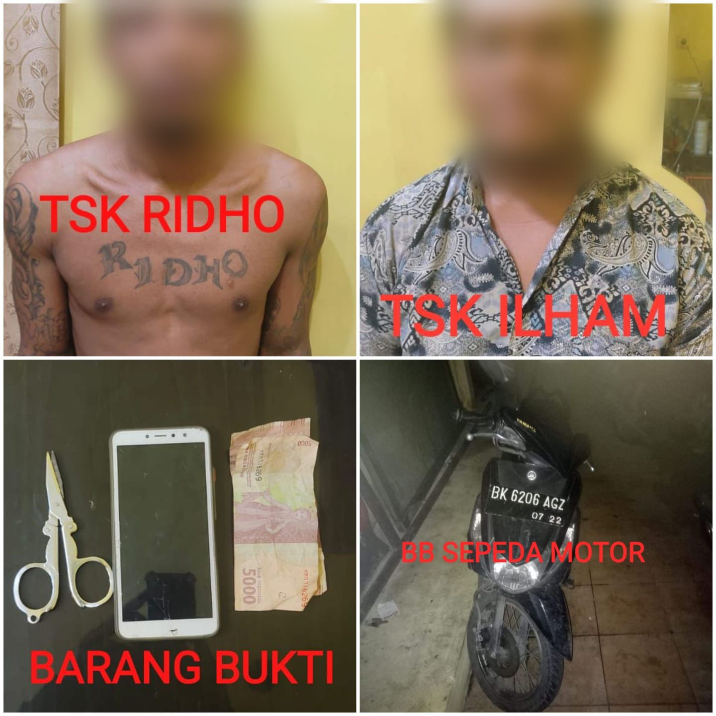 Komplotan Begal Sadis Berhasil Diciduk Satreskrim Polrestabes Medan