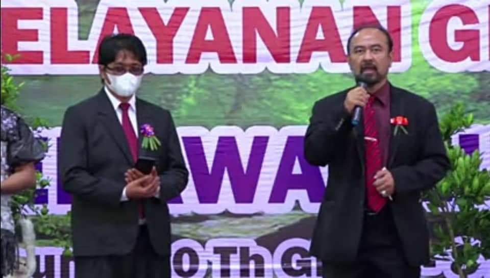 Moderamen GBKP dan Biro Unit Humas/IT Launching One Click GBKP