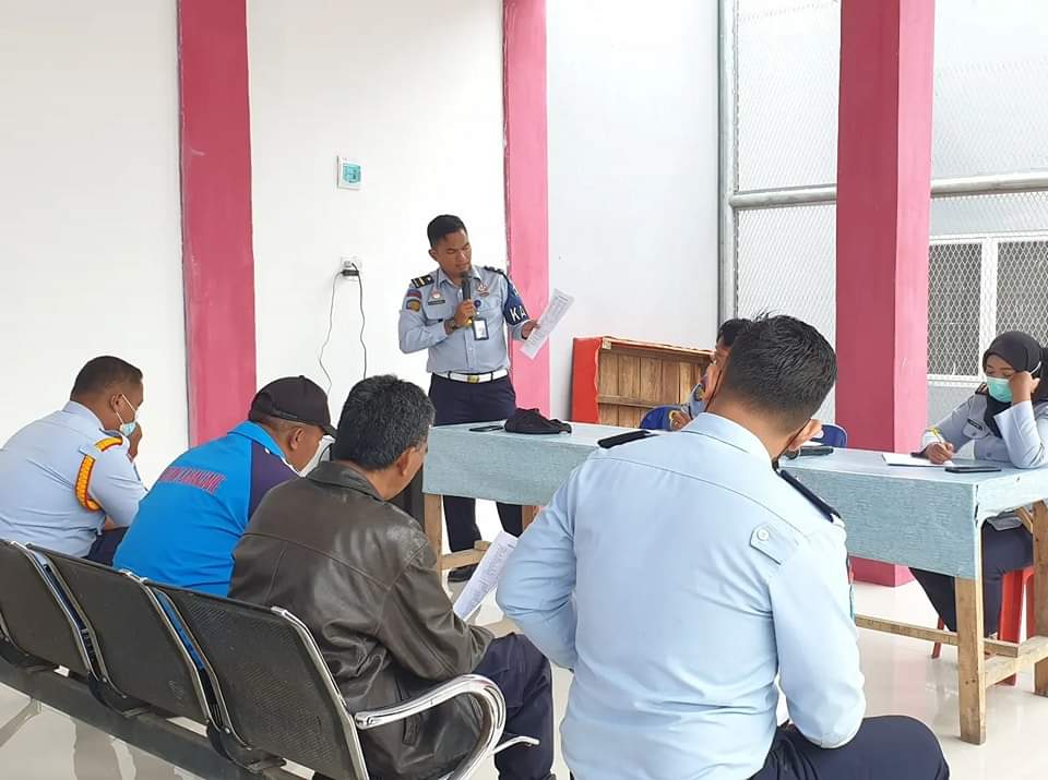 Rutan Kelas IIB Kabanjahe Gelar Rapat di Jajaran Pengamanan