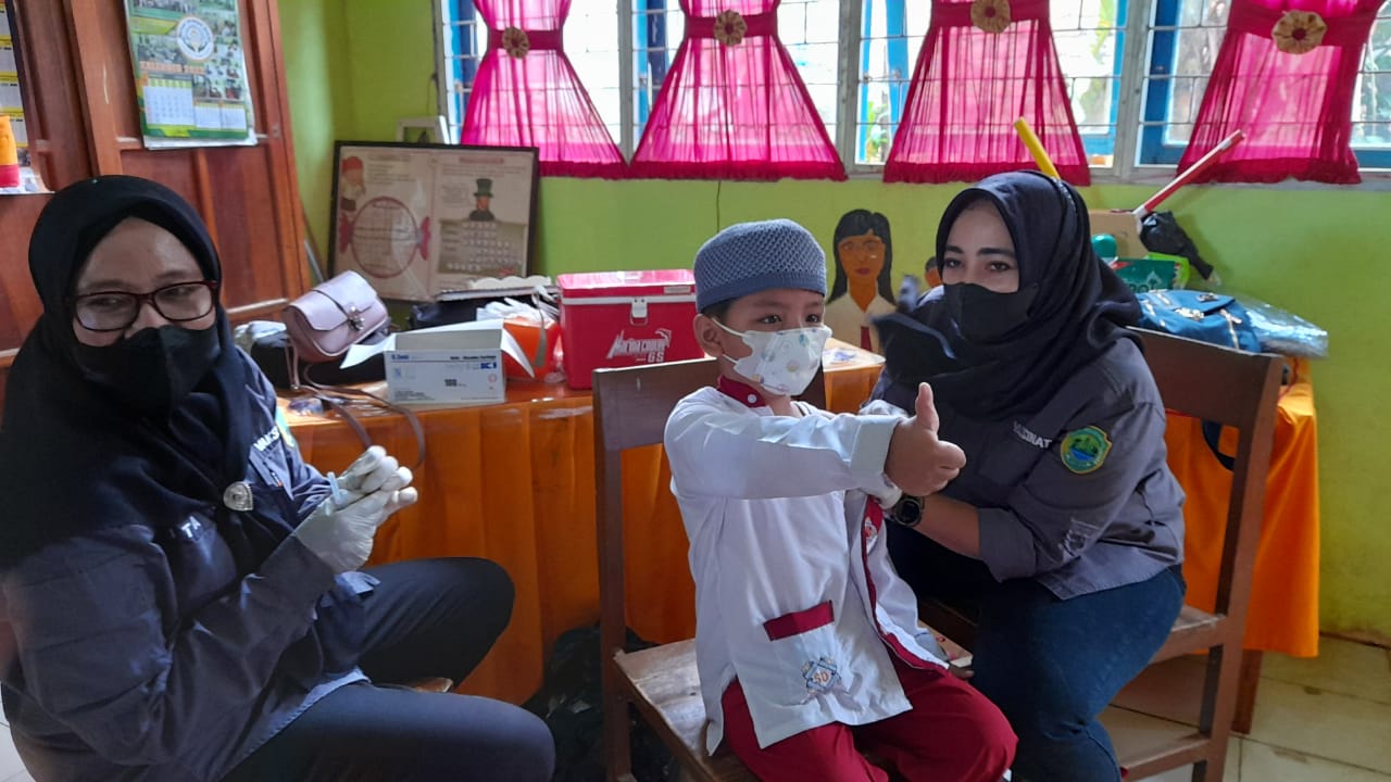 Disdik PALI Targetkan Vaksinasi Tingkat Pelajar SD Selesai Akhir Januari