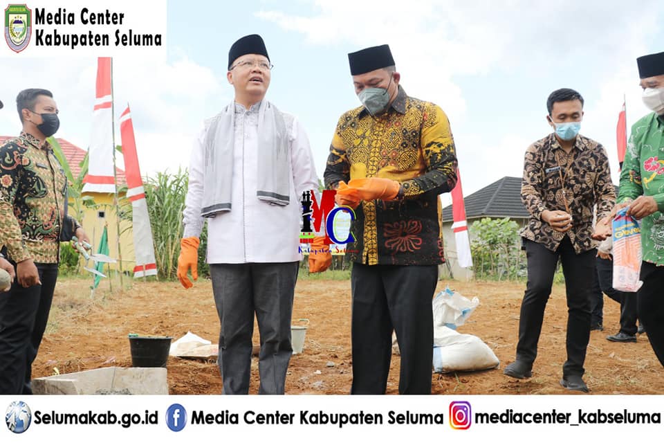Peletakan Batu Pertama Pembangunan Gedung Dakwah Muhammadiyah Seluma 