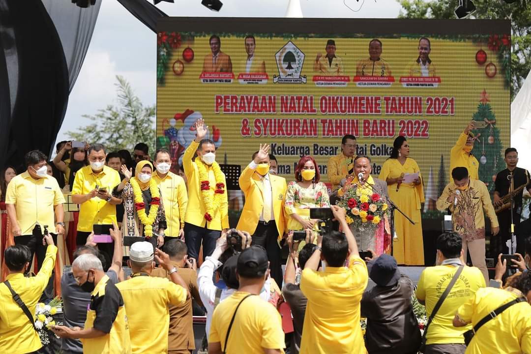 Perayaan Natal Akbar Oikumenis dan Syukuran Tahun Baru Golkar Sumut Berlangsung Sukses